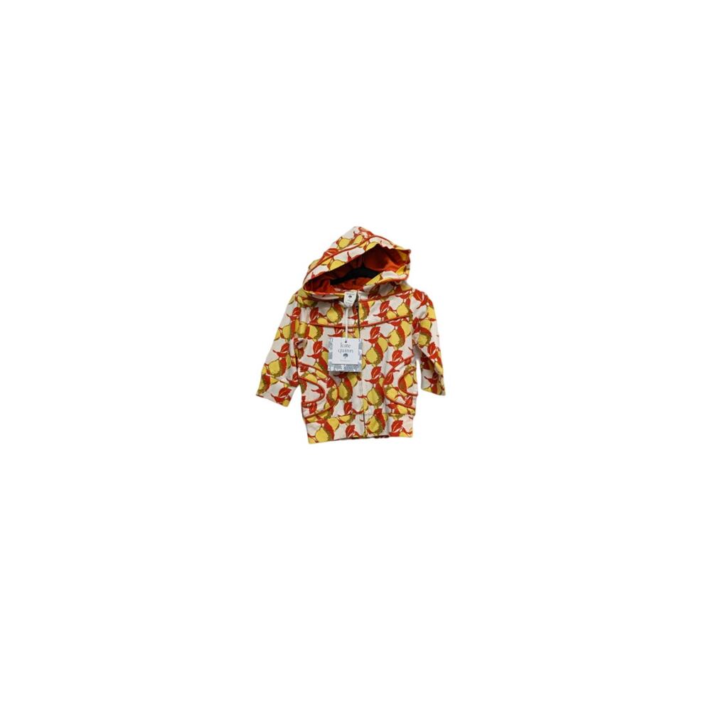 NWT Kate Quinn Fall Lemons Long Sleeve Hooded Puff Jacket Bamboo 7Y - Picture 2 of 2